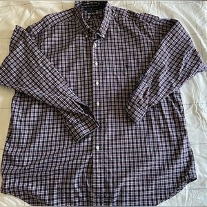 Ralph Lauren mens Blake plaid long sleeve shirt. Vintage and in Size XXL.
